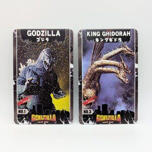 Round 1 Godzilla Kaiju Coin Pusher Cards (No.1 and No.3)